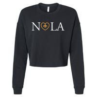 Support Never Forget Nola Orleans Strong Cropped Pullover Crew