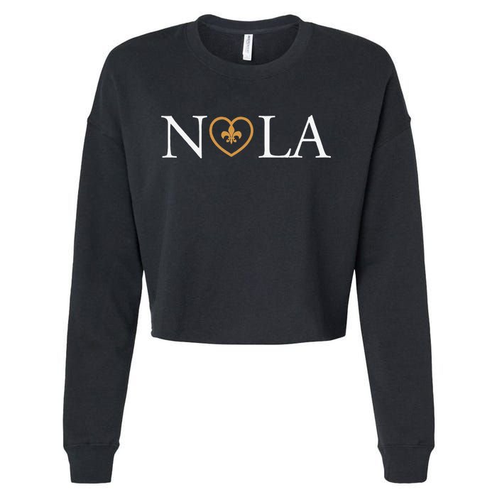 Support Never Forget Nola Orleans Strong Cropped Pullover Crew