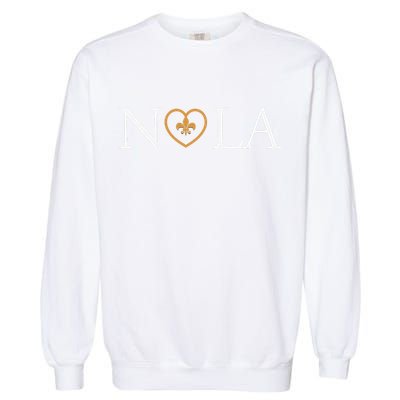 Support Never Forget Nola Orleans Strong Garment-Dyed Sweatshirt