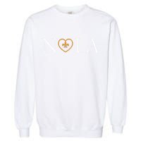 Support Never Forget Nola Orleans Strong Garment-Dyed Sweatshirt