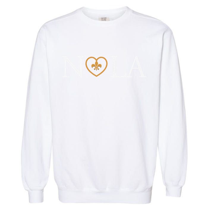 Support Never Forget Nola Orleans Strong Garment-Dyed Sweatshirt