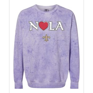 Support Never Forget Nola Orleans Strong Colorblast Crewneck Sweatshirt