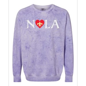 Support Never Forget Nola Orleans Strong 2025 Colorblast Crewneck Sweatshirt