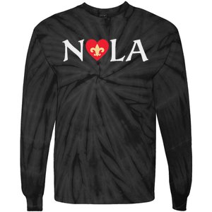 Support Never Forget Nola Orleans Strong 2025 Tie-Dye Long Sleeve Shirt