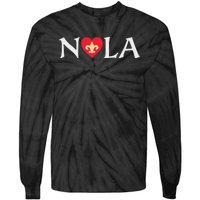 Support Never Forget Nola Orleans Strong 2025 Tie-Dye Long Sleeve Shirt