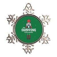 Shopping Nutcracker Family Matching Funny Gift Pajama Metallic Star Ornament