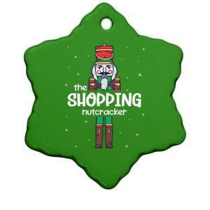 Shopping Nutcracker Family Matching Funny Gift Pajama Ceramic Star Ornament