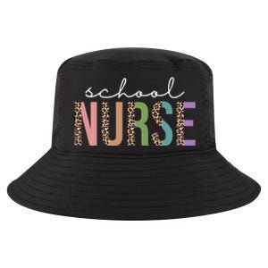 School Nurse Fancy Leopard Logo Cool Comfort Performance Bucket Hat