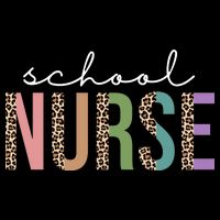 School Nurse Fancy Leopard Logo Baby Bodysuit