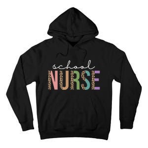 School Nurse Fancy Leopard Logo Tall Hoodie