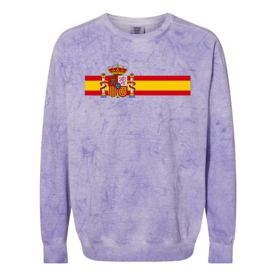 Spain National Flag Espana Color Band Madrid Barcelona Colorblast Crewneck Sweatshirt