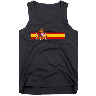 Spain National Flag Espana Color Band Madrid Barcelona Tank Top