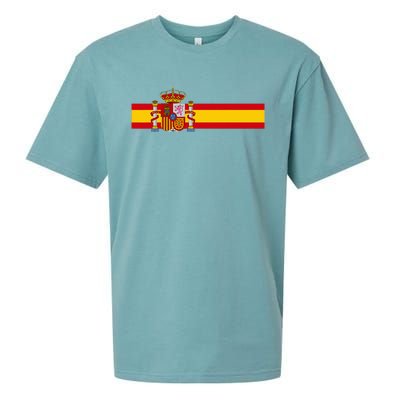 Spain National Flag Espana Color Band Madrid Barcelona Sueded Cloud Jersey T-Shirt