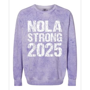 Support Never Forget Nola Orleans Strong 2025 Colorblast Crewneck Sweatshirt