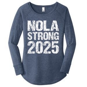 Support Never Forget Nola Orleans Strong 2025 Women's Perfect Tri Tunic Long Sleeve Shirt