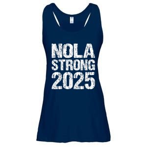 Support Never Forget Nola Orleans Strong 2025 Ladies Essential Flowy Tank