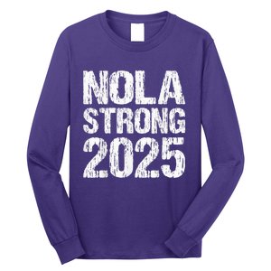 Support Never Forget Nola Orleans Strong 2025 Long Sleeve Shirt