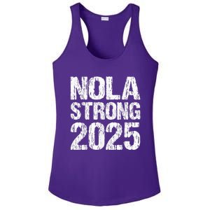 Support Never Forget Nola Orleans Strong 2025 Ladies PosiCharge Competitor Racerback Tank