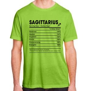 Sagittarius Nutrition Facts Labels Birthday Gift Adult ChromaSoft Performance T-Shirt