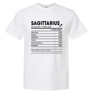 Sagittarius Nutrition Facts Labels Birthday Gift Garment-Dyed Heavyweight T-Shirt