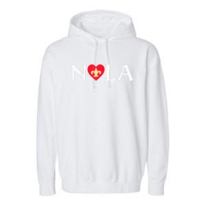 Support Never Forget Nola Orleans Strong 2025 Garment-Dyed Fleece Hoodie