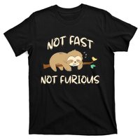 Sloths Not Fast Not Furious Cute Sleeping Sloth Lover Premium T-Shirt