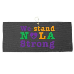 Support Never Forget Nola Orleans Strong Large Microfiber Waffle Golf Towel