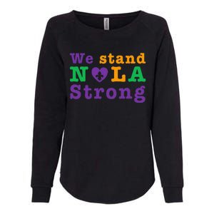 Support Never Forget Nola Orleans Strong Womens California Wash Sweatshirt