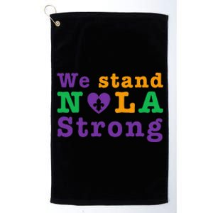 Support Never Forget Nola Orleans Strong Platinum Collection Golf Towel