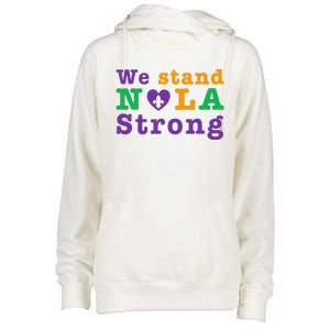 Support Never Forget Nola Orleans Strong Womens Funnel Neck Pullover Hood