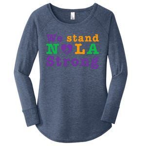 Support Never Forget Nola Orleans Strong Women's Perfect Tri Tunic Long Sleeve Shirt