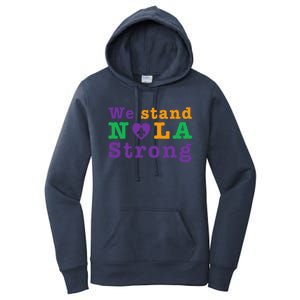 Support Never Forget Nola Orleans Strong Women's Pullover Hoodie