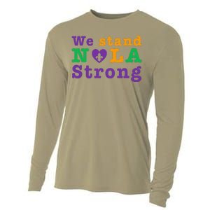 Support Never Forget Nola Orleans Strong Cooling Performance Long Sleeve Crew