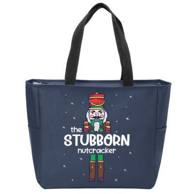 Stubborn Nutcracker Family Matching Funny Pajama Zip Tote Bag