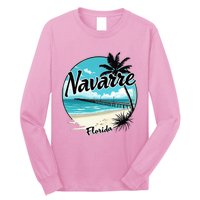 Scenic Navarre Florida Beach And Pier Art Long Sleeve Shirt