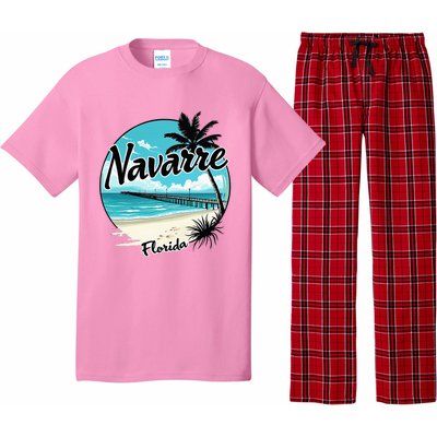 Scenic Navarre Florida Beach And Pier Art Pajama Set