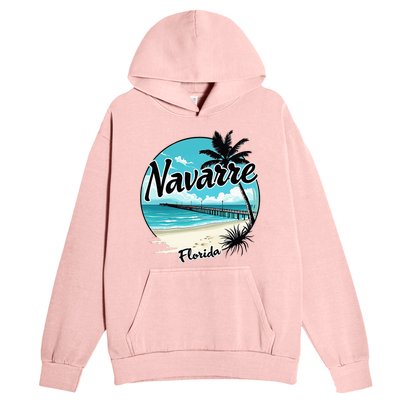 Scenic Navarre Florida Beach And Pier Art Urban Pullover Hoodie