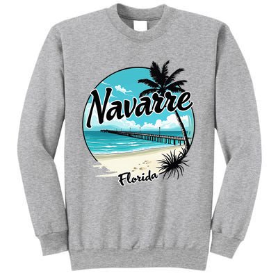 Scenic Navarre Florida Beach And Pier Art Sweatshirt