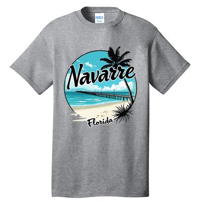 Scenic Navarre Florida Beach And Pier Art Tall T-Shirt