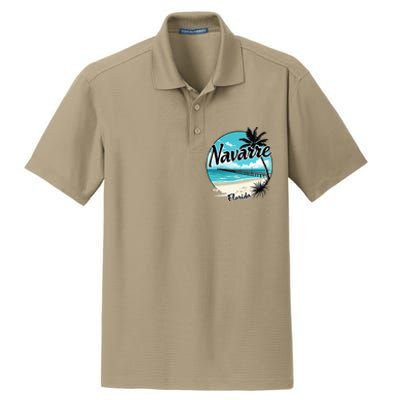 Scenic Navarre Florida Beach And Pier Art Dry Zone Grid Polo