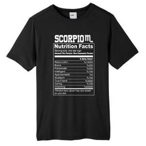 Scorpio Nutrition Facts Great Gift Tall Fusion ChromaSoft Performance T-Shirt