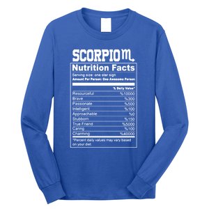 Scorpio Nutrition Facts Great Gift Long Sleeve Shirt