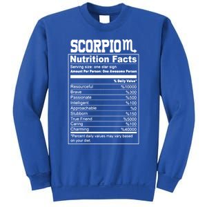 Scorpio Nutrition Facts Great Gift Sweatshirt