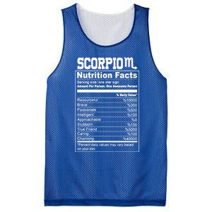 Scorpio Nutrition Facts Great Gift Mesh Reversible Basketball Jersey Tank