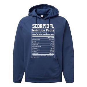 Scorpio Nutrition Facts Great Gift Performance Fleece Hoodie