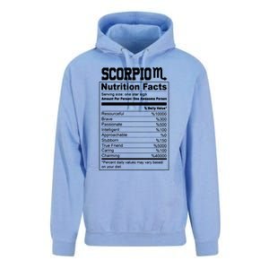 Scorpio Nutrition Facts Great Gift Unisex Surf Hoodie