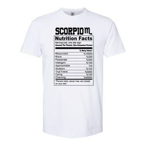 Scorpio Nutrition Facts Great Gift Softstyle CVC T-Shirt