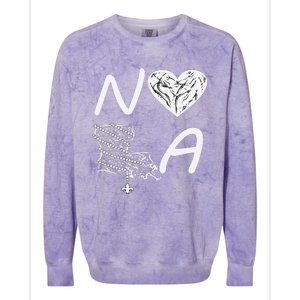 Support Never Forget Nola Orleans Strong Colorblast Crewneck Sweatshirt