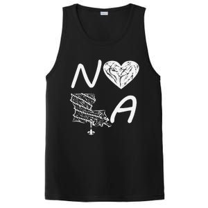 Support Never Forget Nola Orleans Strong PosiCharge Competitor Tank