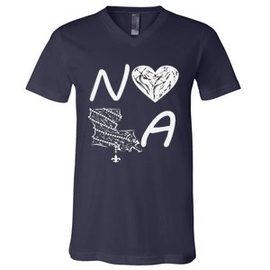 Support Never Forget Nola Orleans Strong V-Neck T-Shirt